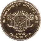 1500 Francs CFA (Olympian Statue of Jupiter)