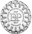 5 Pounds - Elizabeth II (Platinum Wedding)