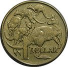 1 Dollar - Elizabeth II (10 cent obverse die mule)