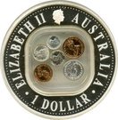 1 Dollar - Elizabeth II (40th Anniversary End of Pre-Decimal Coinage)