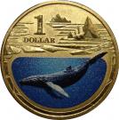 1 Dollar - Elizabeth II (Polar Series - Humpback Whale)