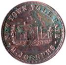 ½ Penny (R. Josephs - New Town, Tasmania)