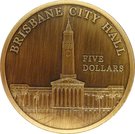 5 Dollars - Elizabeth II ("Town Halls" Brisbane City Hall)