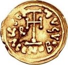 1 Tremissis - Romoald II / In the name of Justinian II, 705-711