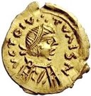 1 Tremissis - In the name of Constans II, 641-668