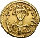 1 Solidus - Liutprand / In the name of Justinian II, 705-711 (Long cross)