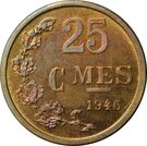 25 Centimes - Bronze (Essai)