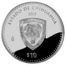 10 Pesos (Chihuahua - Silver Proof Issue)