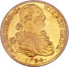 8 Escudos - Carlos IV