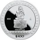 100 Pesos / 1 Onza (Xochipilli)