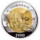 100 Pesos (Tabasco - Gold & Silver Proof Issue)