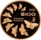 100 Pesos - Mariposa Monarca (Pattern strike)