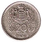 20 Francs - Louis II