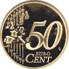 50 Euro Cent - Albert II (2nd type, 1st map)