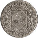 5 Francs - Mohamed V