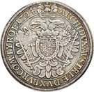 2.400 Réis - Contermark MR over 1 Thaler Austria 1704