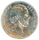 ½ Gulden - Willem III