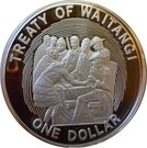 1 Dollar - Elizabeth II (Treaty of Waitangi)