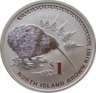 1 Dollar - Elizabeth II (North Island Brown Kiwi)