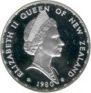 1 Dollar - Elizabeth II (Fantail bird; Silver Proof Issue)