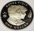 1 Dollar - Elizabeth II (Royal Visit Prince Charles and Lady Diana)