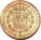 4 Escudos - Carlos IV (Colonial Milled Coinage)