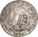 8 Reales - Fernando VII (Countermarked Republican Coinage)