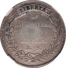 8 Reales - Isabel II (Counterstamp on Colombia 8 Reales)