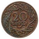 20 Groszy (Trial Strike Br; German Occupation WW II)