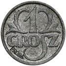 1 Grosz (German Occupation WW II; Trial Strike)