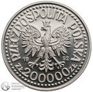 200 000 Złotych (Władyslaw III Warneńczyk half length; Trial Strike)