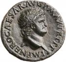 As - Nero (SC; Victory with shield; Lugdunum mint)