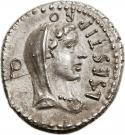 Denarius - Brutus (L•SESTI•PRO Q / Q•CAEPIO•BRVTVS•PRO•COS)