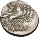 Denarius (Vibia: Gaius Vibius Pansa; PANSA / C•VIBIVS•C•F; quadriga right)