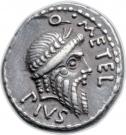 Denarius - Scipio (Q•METEL PIVS / SCIPIO IMP)