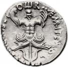 Denarius - Sextus Pompeius (PRÆF•CLAS•ET•ORÆ•MARIT•EX•S•C; Naval Trophy)