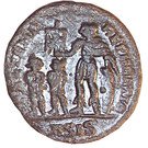 Follis - Constans (FEL TEMP REPARATIO; Two captives; Siscia)