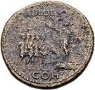 Sestertius - Caligula (DIVI AVG / ADLOCVT COH; Rome mint)