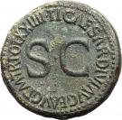 Dupondius - Livia (TI CAESAR DIVI AVG F AVG P M TR POT XXIIII SC; Strike under Tiberius; Rome mint)