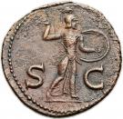 As - Claudius (SC; Minerva; Rome mint)