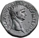 Sestertius - Claudius (IMP / SPES AVGVSTA SC; Rome mint)