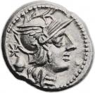 Denarius (Cassia: Gaius Cassius; C•CASSI ROMA)