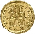 Solidus - Valentinianus II (VICTORIA AVGG; Treveri)