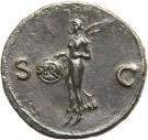 As - Nero (SC; Victory with shield; Lugdunum mint)