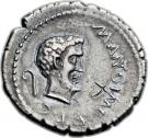 Denarius - Marcus Antonius (M•ANTON•IMP R•P•C / CAESAR•DIC)