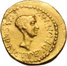 Aureus - Octavius (C•CAESAR•COS•PONT•AVG / C•CAESAR•DICT•PERP•PONT•MAX)