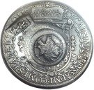 Jefimok Rouble - Alexey Mikhailovich Countermarked over "Austria Hall Mint Taler 1613"