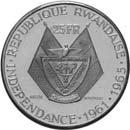 25 Francs (President Gregoire Kayibanda)