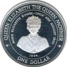 1 Dollar - Elizabeth II (Queen Elizabeth the Queen Mother)