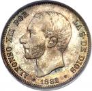 2 Pesetas - Alfonso XII